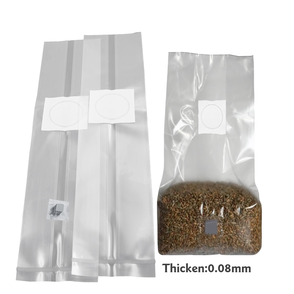 Mushroom Spawn Bag - 10PCS 0.08mm Thick PP Autoclavable Substrate