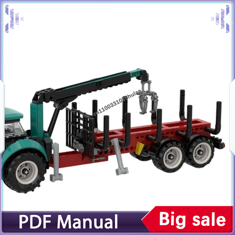 Urban Farming Agriculture - Urban City Tractor MOC Building Set,