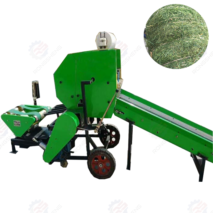 Agriculture Farming Process - Mobile Integrated Silage Baler Wrapping Machine