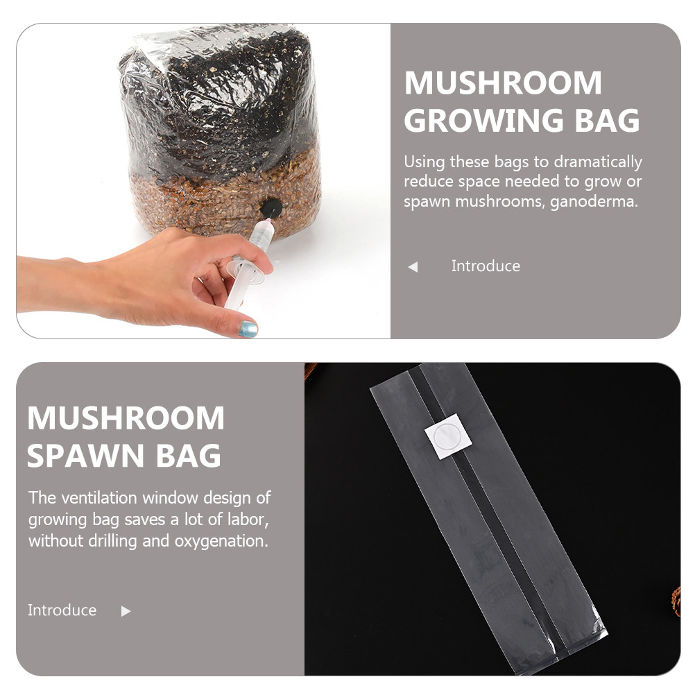 20Pcs Mushroom Growing Bags Cl - огляд і ціна Mushroom Spawn Bag